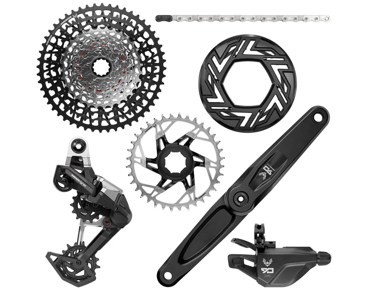SRAM EAGLE 90 E-MTB T-Type Transmission Groupset (Black/Silver) (12 Speed) (170mm) (SRAM/Brose) (36T) (UDH) (Mechanical)
